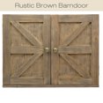 thumbnail image 2 of Excello Global Products Barndoor Rustic Wood Collage Picture Frame with 2 Magnetic Chalkboard Door - Holds 4x6 and 5x7 photos - EGP-HD-0413, 2 of 7