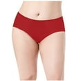 thumbnail image 2 of Kaemgyyd Plus Size Underwear for Women Casual Comfy Breathable Stretch Panties Cotton Low Rise Full Coverage No Show Brief, 2 of 5