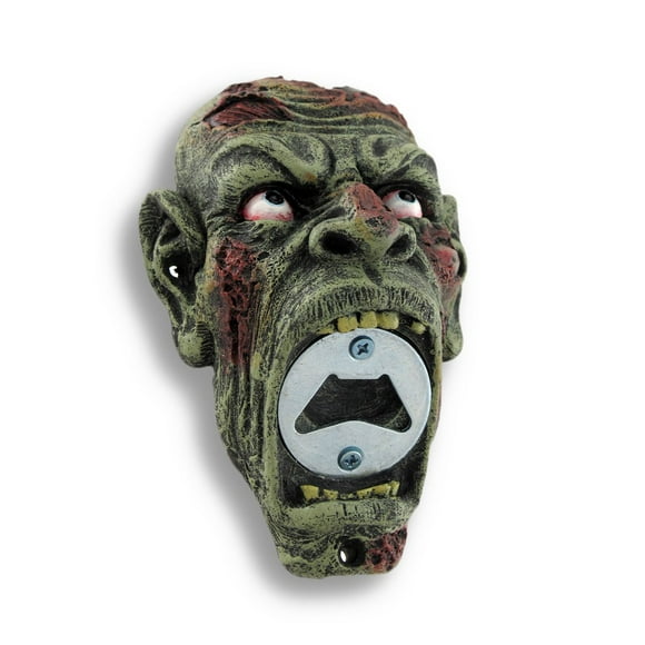 5.75 Inch Zombie Hand Painted Resin Bottle Opener, Multicolor