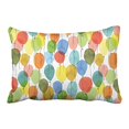 thumbnail image 1 of RYLABLUE Colorful Balloons Pattern Red Yellow Green Blue Decorative Pillowcases With Hidden Zipper Decor Cushion Covers Two Side 20x30 inches, 1 of 1