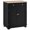 Black, variant on HOMCOM Rubber Wood Top Kitchen Cupboard Side Cabinet w/Adjustable Shelf