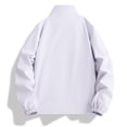 thumbnail image 4 of Zenithor Men's Windbreaker Jacket, Lightweight Full Zip Stand Collar Long Sleeve Outdoor Jacket with Pockets for Hiking Cycling Casual Wear Purple(S-4XL), 4 of 9