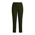 thumbnail image 5 of Frostluinai Women's Yoga Capris Pants High Waist Leggings Crop Straight Leg Athletic Exercise Workout Capris for Workout Running Green S, 5 of 7