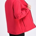 thumbnail image 5 of Winter clothing for women Plus Size Coat For Warm Lined Jacket Loose Fit Outerwear Cozy Soft Pullover For Cold Weather Comfortable Casual Wear With Pockets For Moms And Seniors, 5 of 6
