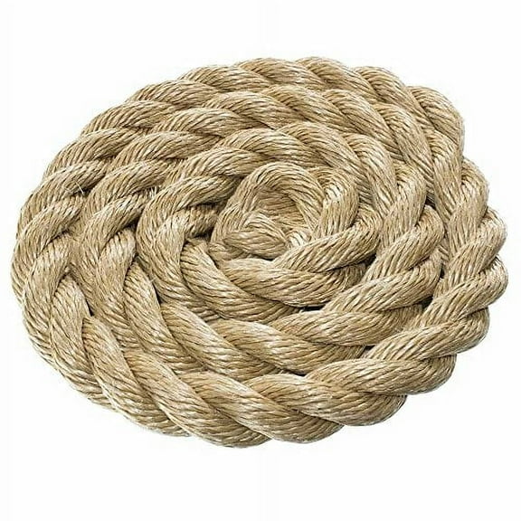 1-1/4 Inch Diameter ProManila (UnManila) Polypro Rope – Available in Lengths of 10, 25, 50, & 100 Feet