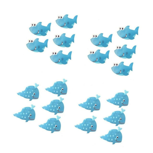Calcomanías antideslizantes BLESIY 20 piezas Ballena Linda para bañera