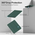 thumbnail image 6 of ZKTUYU for iPad (A16) 11th Generation 11 Inch 2025/ iPad 10th Generation 10.9 Inch 2022 Case with Pencil Holder, Hybrid Cover with Soft TPU Back, Supports Touch ID, Auto Wake/Sleep -Green, 6 of 9
