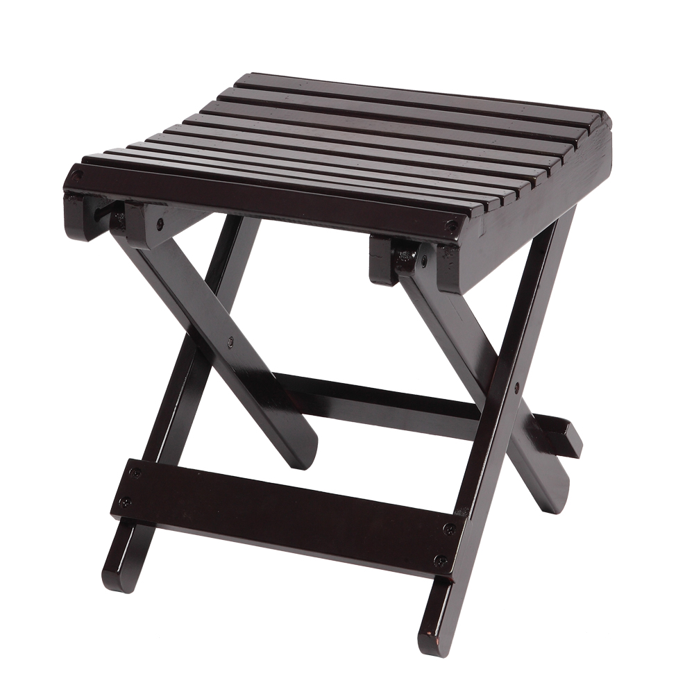 Topcobe Bamboo Folding Stool for Shaving & Shower Foot Rest, Shower