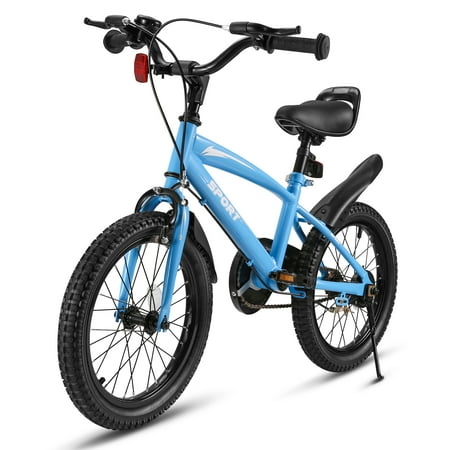 Naipo 18  Kids Girls and Boys Blue Bike for Age 5-10 Years Old