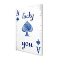 thumbnail image 2 of 8x12 inch Oil Paintings On Canvas 'Lucky You' Slogan Ace Of Spades,Poker Room Decor Accessory,Home Bedroom,Cafes,Bar Wall Art Decor Posters & Prints,Modern Style Ace Of Spades Decor Painting, 2 of 6