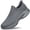 Dark Grey, variant on Men's Air Cushion Sock Shoes Non Slip Lightweight Casual Sneakers Comfortable Tennis Workout Running Shoes Dark Grey Size 7