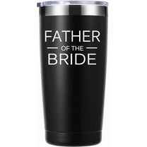 Father of the Bride 20 OZ Tumbler.Father of the Bride Travel Mug Tumbler Gifts.Bride''s Dad Gift.Gift for Dad Bride Newly Engaged Bridal Shower Wedding Engagement Party.(Black)