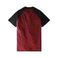 thumbnail image 3 of Ma Croix Mens CONTRAST RAGLAN SHORT SLEEVE T Shirts Short Sleeve Baseball Jersey Casual Sport Tee, 3 of 6