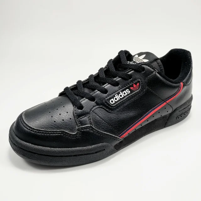 Adidas Continental 80 Sneaker Shoes Men's Black / Scarlet / White F99786 SZ 5
