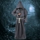 thumbnail image 2 of Disfraz medieval versátil Minnieouse para hombres y mujeres monje sacerdote capa Túnica negro METRO, 2 of 6