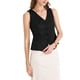 thumbnail image 4 of CHALECO CASUAL SIN MANGAS PARA MUJER INSPIRADO EN CHIC, CHAQUETA DE BOTONES TOTALMENTE FORRADA, TALLA XS, NEGRO, 4 of 6