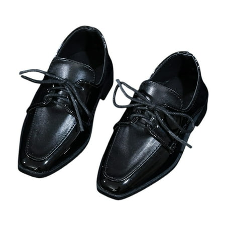 Almencla 1:3 Doll Shoes Doll Figure Shoes Dress up Decor Kids Toys DIY PU Leather Formal Shoes Men Dress Shoes for Birthday Gifts Boys