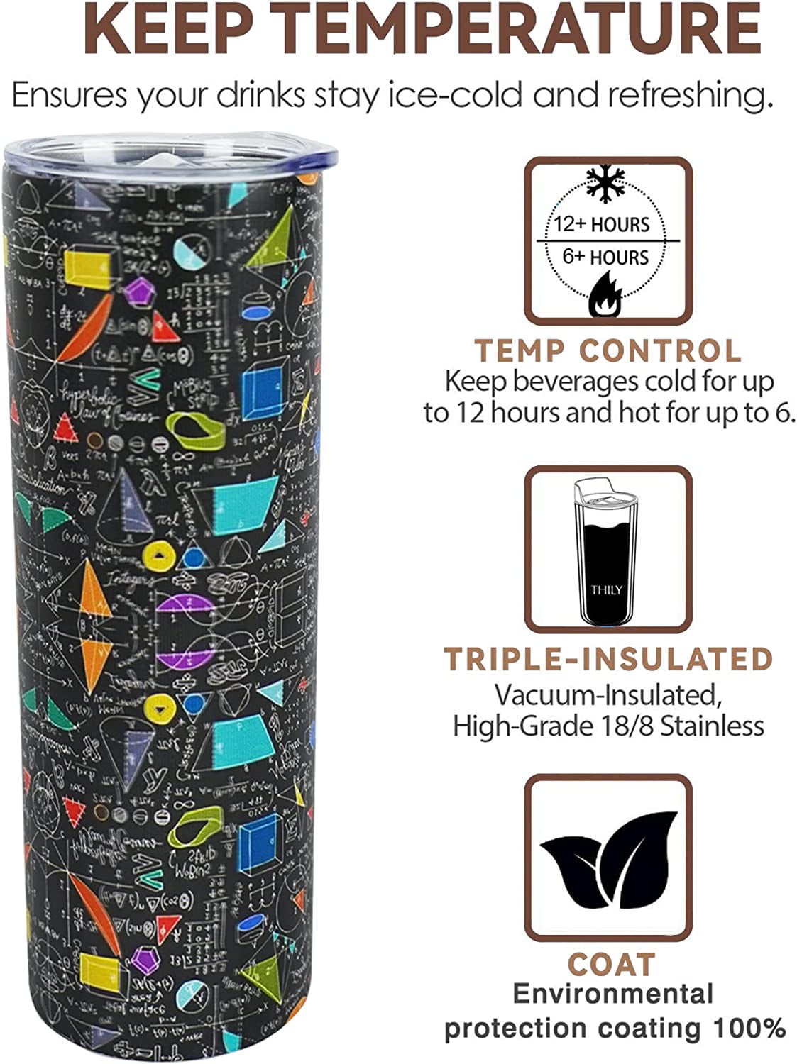 5-Pack Deal! 12 oz. STRAIGHT Sublimation Kids Sip Lid Tumblers [Not Ta