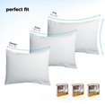 thumbnail image 2 of joluzzy Set of 2 Pillow Protectors - Waterproof & Bed Bug Proof Zippered Pillow Cover - Cotton, Breathable, Noiseless, Hypoallergenic, Vinyl-Free - for Queen Size Pillow, 2 of 7