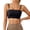 Black, variant on Women Convertible Strapless Bandeau Bra, Multiway Backless Seamless Sports Bra, Breathable Wireless Padded Top for Summer & Everyday Wear Khaki 32