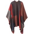 thumbnail image 2 of Poncho Cape Ouvert pour Femmes Air-Color Block, 2 of 4