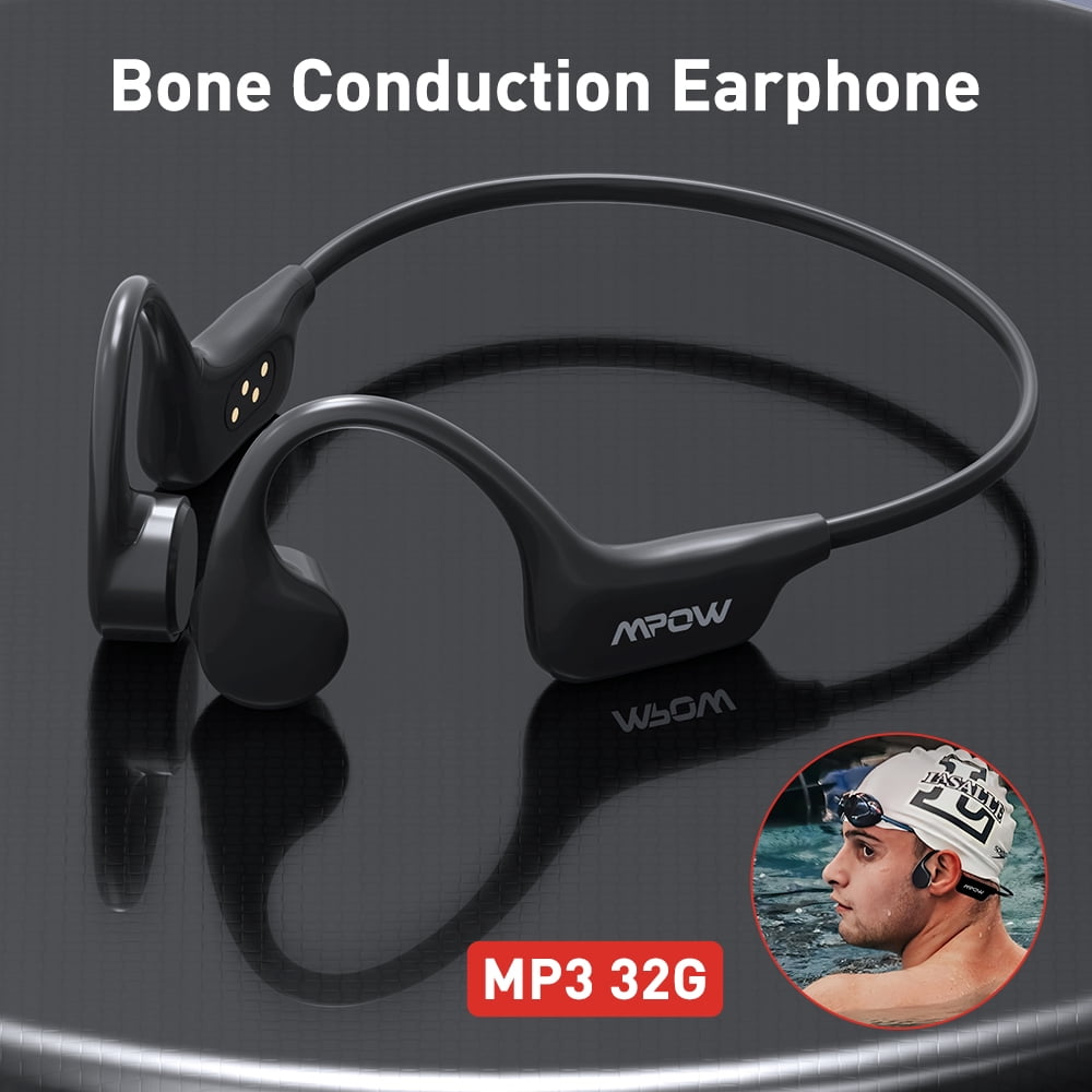 Mpow X6Pro IPX8 Waterproof Wireless Open-Ear Earbuds Earphones, Black