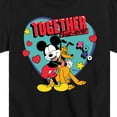 thumbnail image 3 of Disney - Together Fur Ever Mickey Pluto - Youth Short Sleeve Graphic T-Shirt, 3 of 5