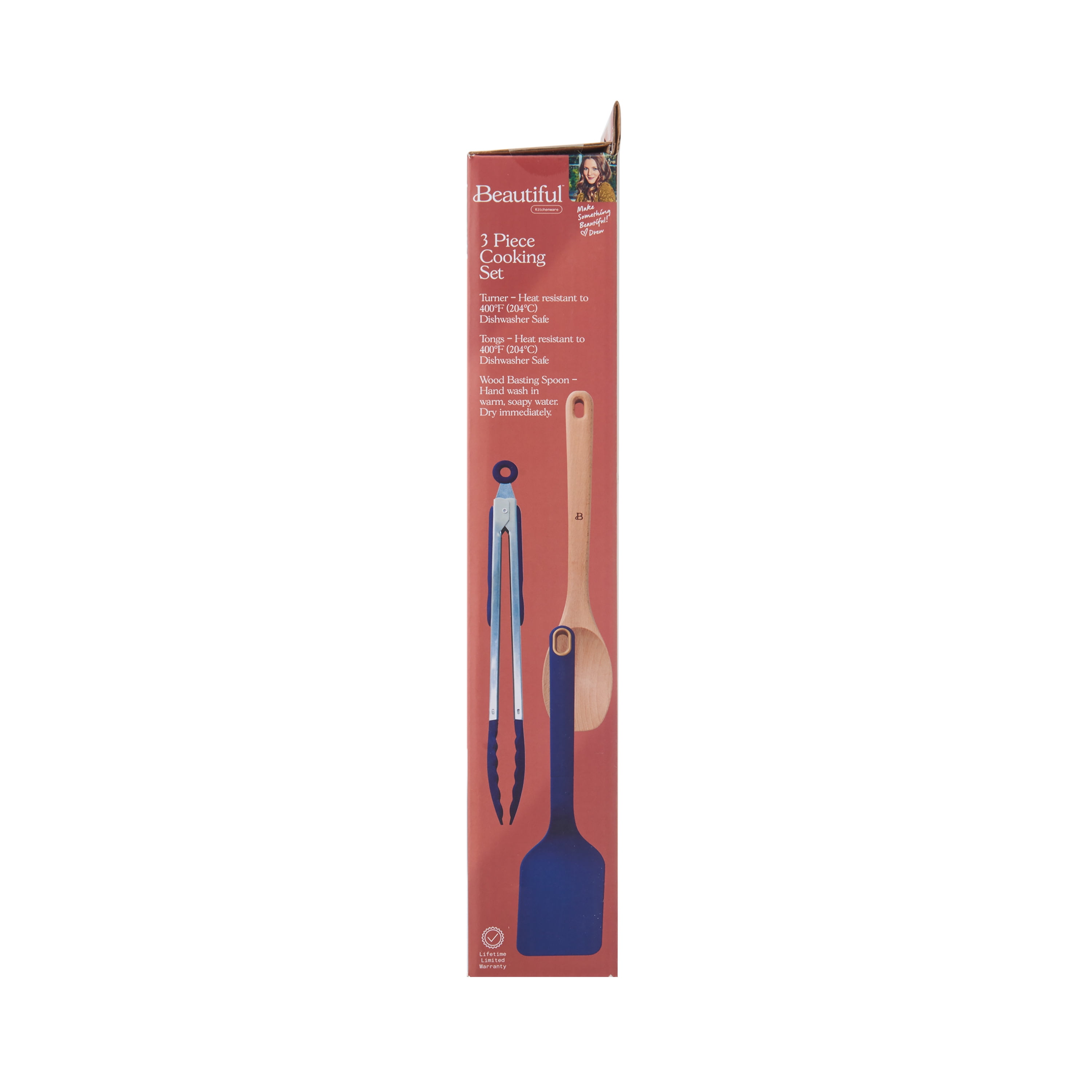 Beautiful 5-Piece Cooking Set in Blueberry by Drew Barrymore