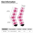 thumbnail image 2 of Fuzoiu Plaid Heart Print Athletic Crew Socks for Men & Women,Casual Crew Socks,Above Ankle Crew Socks for Business, Casual, 2 of 6