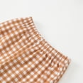 thumbnail image 4 of HXWCHs Toddler Baby Boy Football Smocked Outfit Long Sleeve Embroidery Crewneck Sweatshirt Gingham Pants Two Piece Clothes Size: 2-3 years Brown, 4 of 9