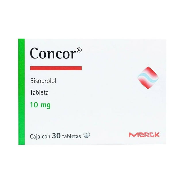 Concor Bisoprolol 10 mg 30 tabletas