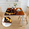 thumbnail image 2 of HAOXIT Halloween Table Cover Square, Halloween Pumpkin Home Decorative Tablecloths, Fits Table, Great for Home Kitchen/Parties/Holiday Dinner, Multicolor 40*40, 2 of 7