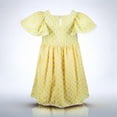 thumbnail image 4 of French Connection Girls Floral Smocked Square Neck Sundress with Lace Trim for Kids (Sizes 4-16), 4 of 8