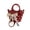 Red, variant on NCY Polka Dot Tote Bag Y2K Retro Cute Mini Crossbody Handbag Beaded Bow Lace Small Slouchy Hobo Shoulder Purse 90s for Lipsticks