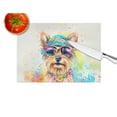 thumbnail image 4 of Carolines Treasures DAC2577LCB 15 x 12 in. Yorkshire Terrier Hippie Dawg Glass Cutting Board - Large, 4 of 5