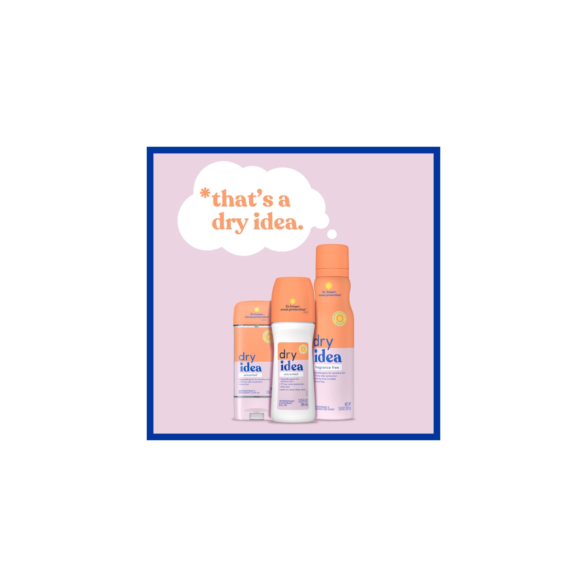Dry Idea Gel Deodorant & Antiperspirant (Pack of 48)