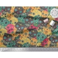 thumbnail image 2 of Soimoi Cotton Duck Fabric Artistic Skull Fabric Prints by Yard 56 Inch Wide, 2 of 3