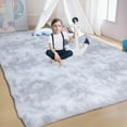 thumbnail image 4 of Trendix Area Rug, Thickened Fluffy Large Area Rugs for Bedroom Floor Carpet, Ultra Soft Non-Slip Fuzzy Rug Bedroom Rug (Light Grey, 160*230cm), 4 of 8