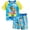 Blue/Yellow, variant on Paw Patrol Toddler Boys Rash Guard and Swim Trunks Set