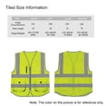 thumbnail image 2 of SFVest Alta visibilidad Chaleco reflectante de seguridad Chaleco reflectante Bolsillos múl MABOTO Chaleco reflector, 2 of 7