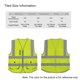 thumbnail image 2 of SFVest Alta visibilidad Chaleco reflectante de seguridad Chaleco reflectante Bolsillos múltiples Rop TOMSHOO Chaleco reflector, 2 of 2