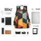 thumbnail image 4 of Balery Geometric Cube Pattern Art Mochila ligera para hombre y mujer: duradera e impermeable, ideal para la escuela, el trabajo, viajes y uso diario., 4 of 7