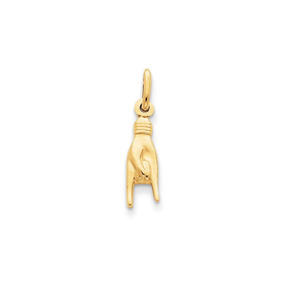 Jewels By Lux 10K Yellow Gold Basketball Textured 2D Pendant