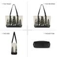 thumbnail image 6 of FORMRS Canvas Laptop Tote Bag for Women with 15.6" Computer Compartments Shoulder Handbag, Hand Drawn Christmas Trees, 6 of 7