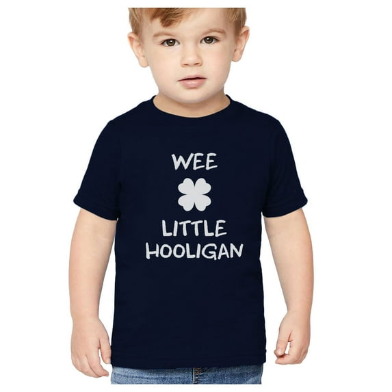 Tstars Boys Unisex Funny Humor Gifts for Irish St Patricks Day Cute Wee Little Hooligan Irish Kids St Patricks Day Beautiful Shirts Gift for Boys Irish Shirt Pride Proud Irish Toddler Kids T Shirt