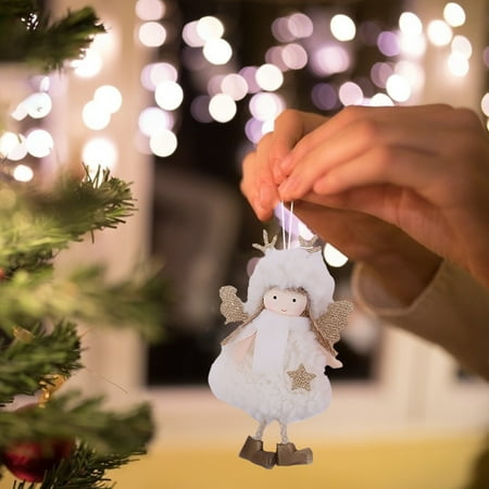 

Christmas Ornament Stripes Long Legs Hanging Feet Angel Doll Pendant