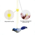 thumbnail image 6 of Aufmer 1 Pcs Automatic Cat Feather Teaser - Motion-Activated Bird Sound Toy with Retractable Rope, Polyester Feathers & Bells, 3.94x2.76x1.18in(Blue), 6 of 6
