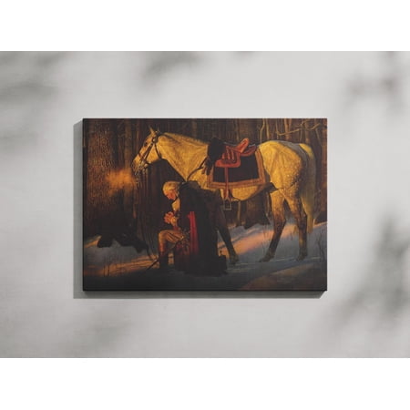 George Washington Praying Arnold Friberg Historical Painting Patriotic American Wall Art, Unframed Poster