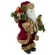 Northlight 18" Santa Claus Rouge Tenant une Couronne et un Sac-Cadeau Figurine de Noël – image 3 sur 5