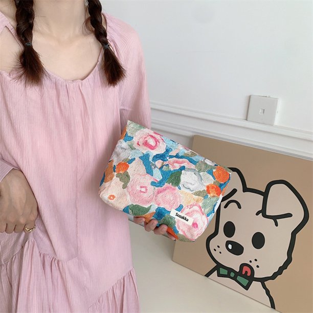 Bolso de cosméticos organizadora estética de gran capacidad para mujeres y niñas (estilo 2)